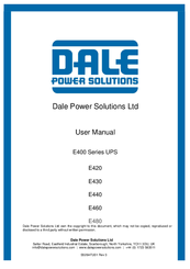 Dale Power Solutions E480 User Manual