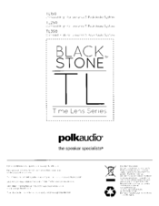 Polk Audio Black Stone TL250 Instructions Manual