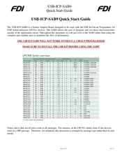 FDI USB-ICP-SAB9 Quick Start Manual