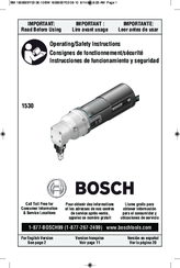 Bosch 1530 Operating/Safety Instructions Manual