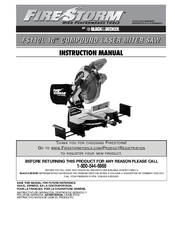 Black & Decker Fire Storm FS110L Instruction Manual