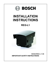 Bosch REG-L1 Installation Instructions Manual