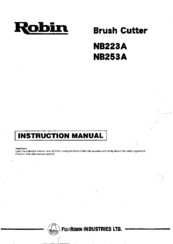 Robin NB223A Instruction Manual