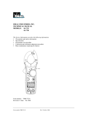 IDEAL INDUSTRIES 61-736 Technical Manual