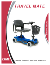 Pride Mobility TRAVEL MATE Owner's Manual