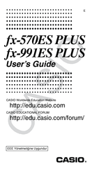 Casio fx-991ES PLUS User Manual