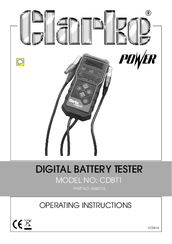 Clarke CDBT1 Operating Instructions Manual