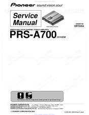 Pioneer PRS-A700 Service Manual