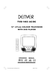 Denver TVD-1403 AC/DC Operation Manual
