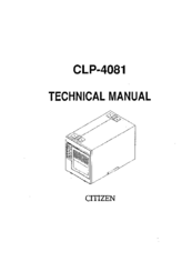 Citizen CLP-4081 Technical Manual