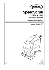 Tennant SpeedScrub 2601 Operator's Manual