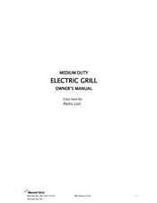 Moorwood Vulcan MLE60G-F Owner's Manual