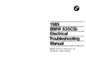 BMW 1985 635csi Electrical Troubleshooting Manual