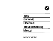 BMW 1989 M3 Electrical Troubleshooting Manual