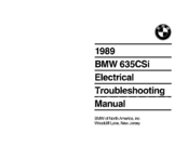 BMW 635CSi 1989 Electrical Troubleshooting Manual
