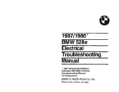 BMW 1988 528e Electrical Troubleshooting Manual