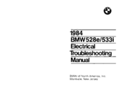 BMW 1984 528E Electrical Troubleshooting Manual