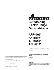 Amana ARH6710 SERIES Owner's Manual