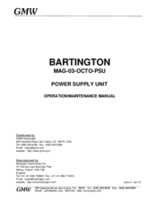 GMW BARTINGTON MAG-03-OCTO-PSU Operation & Maintenance Manual