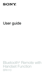 Sony BRH10 User Manual