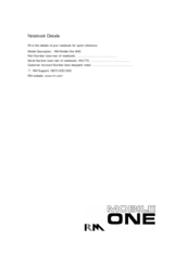 RM Mobile One 945 User Manual