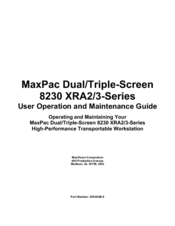 MaxVision 8230 XRA2 series Operation And Maintenance Manual