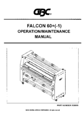 GBC Falcon 60-1 Operation & Maintenance Manual