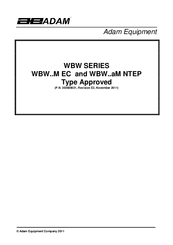 Adam Equipment WBW aM NTEP Series User Manual