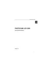 Trust PHOTOCAM LCD 2300 Quick Installation Manual