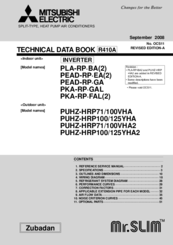 Mitsubishi Electric Mr.service Puhz-Hrp125Yha2 Manuals | Manualslib