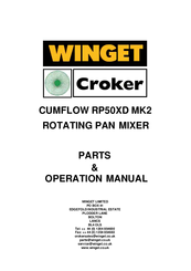Winget CUMFLOW RP50XD MK2 Parts & Operation Manual