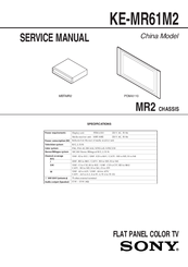 Sony KE-MR61M2 Service Manual