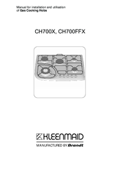 Kleenmaid CH700X Manual For Installation And Utilisation