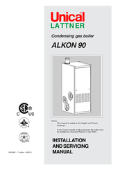 Lattner Boiler Company Alkon 90 Installation And Servicing Manual
