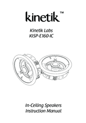 Kinetik KISP-E160-IC Instruction Manual