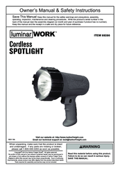 Harbor Freight Tools LuminarWORK 69286 Owner's Manual & Safety Instructions