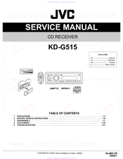JVC KD-G515 Service Manual