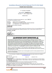 Proteco Diamond 3Ti Installation Manual