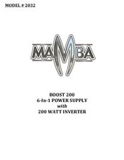 Mamba 2032 Quick Manual