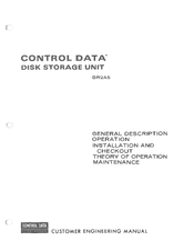 Control Data Corporation 5R2A5 Operation Manual