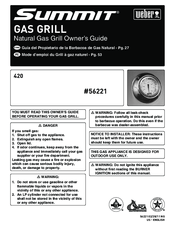 Weber Summit 56221 Owner's Manual