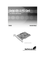 StarTech.com PCISATA2 Instruction Manual