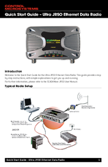 CONTROL MICROSYSTEMS SCADAWave Ultra JR5O Quick Start Manual