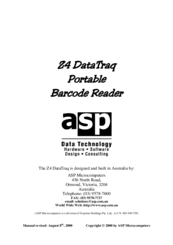 ASP Z4 DataTraq User Manual