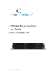 Clare Controls CM-MT8810-HD User Manual