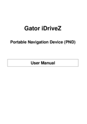 Gator iDriveZ Navi 430 User Manual