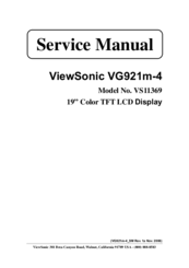 ViewSonic VS11369 Service Manual