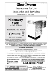 Glow-worm Hideaway 120B Instructions For Use Manual