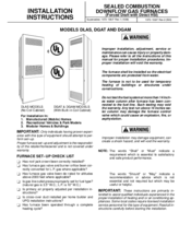 Unitary products group DGAM Installation Instructions Manual
