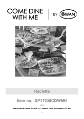 Swann Raclette SP17030CDWMN User Manual